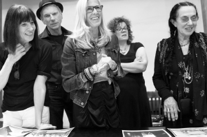 Mary Ellen Mark reviewing work with Students at New York 2014 workshop with Photo Xpeditions