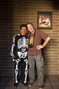 Tino Soriano with students at the Trip Day of the Dead in Mexico with Photo Xpeditions in 2013