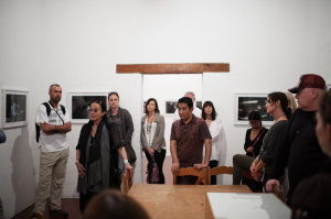 Mary Ellen Mark reviewing work with Students at Photo Xpeditions Oaxaca 2013 workshop